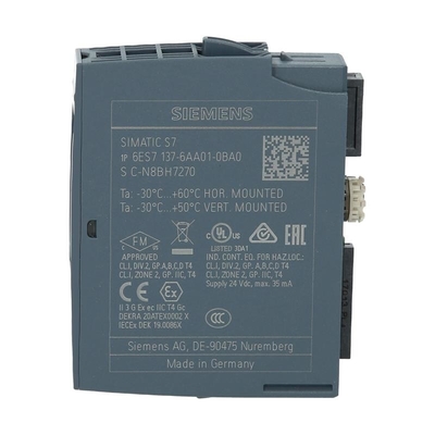 6ES7137-6AA01-0BA0 Programmable Logic Controller SIEMENS Automation In Manufacturing Industry